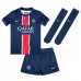 Paris Saint-Germain Bradley Barcola #29 Dětské Domácí dres komplet 2024-25 Krátký Rukáv (+ trenýrky)